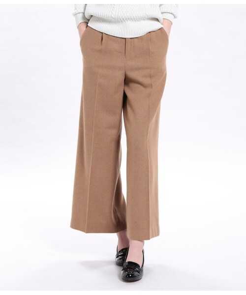 VIS（ビス）の「フラノワイドパンツ（パンツ・レディース・ブラック/チャコール/キャメル・S/M）」の4枚目の写真