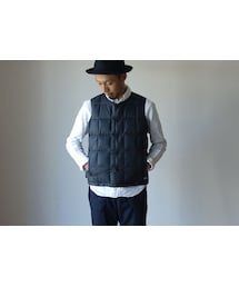FIDELITY | FIDELITY フィデリティ INNER DOWN VEST インナーダウンベスト BLK ブラック(ベスト)