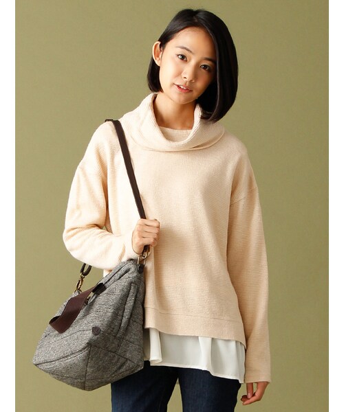 Honeys（ハニーズ）の「タートルアンサンブル（アンサンブル・セット商品・レディース・オフ/コン/ピンク/グレー・Ｓ/Ｍ/Ｌ/ＬＬ）」の4枚目の写真