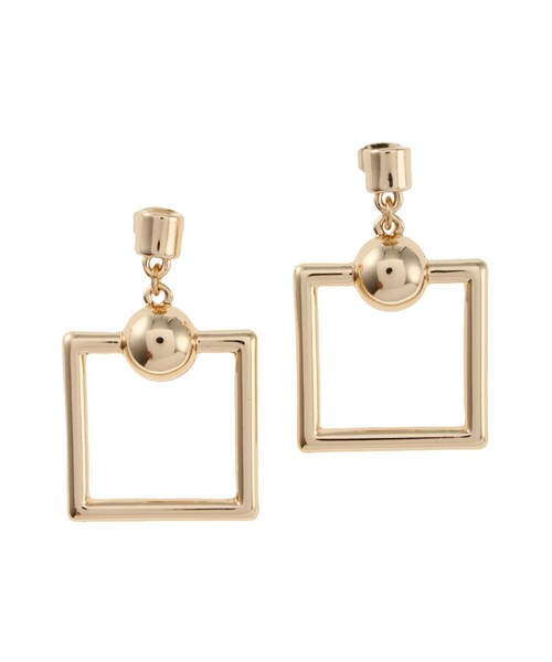 MURUA（ムルーア）の「【LIFE】シンプルスクエアピアス（アクセサリー・レディース・シルバー/ゴールド・F）」の3枚目の写真