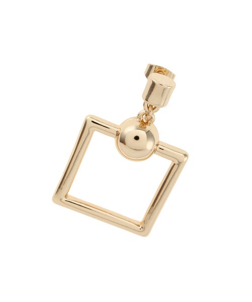 MURUA（ムルーア）の「【LIFE】シンプルスクエアピアス（アクセサリー・レディース・シルバー/ゴールド・F）」の4枚目の写真