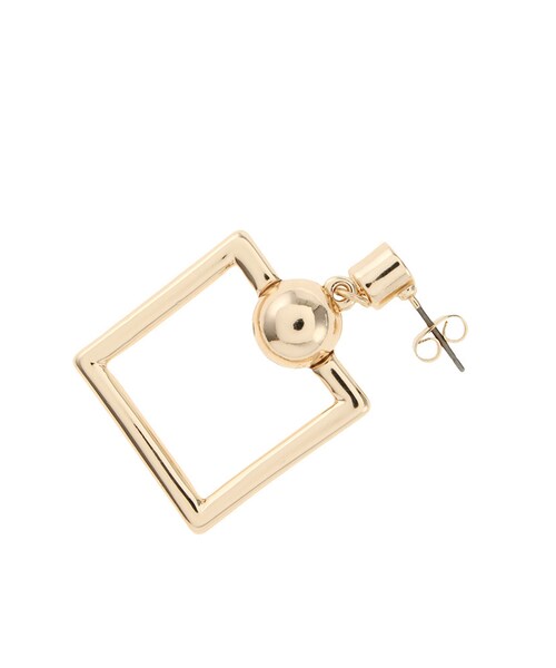 MURUA（ムルーア）の「【LIFE】シンプルスクエアピアス（アクセサリー・レディース・シルバー/ゴールド・F）」の6枚目の写真