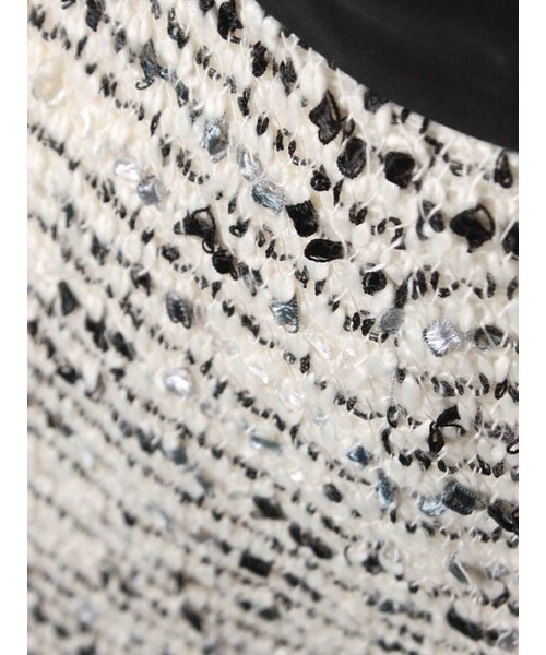 31 Sons de mode（トランテアン　ソン　ドゥ　モード）の「ニットファンシーショートパンツ（パンツ・レディース・ブラック/ホワイト・36/38）」の8枚目の写真