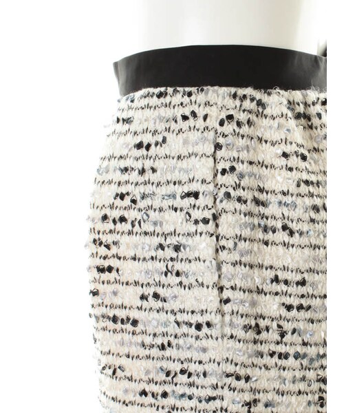 31 Sons de mode（トランテアン　ソン　ドゥ　モード）の「ニットファンシーショートパンツ（パンツ・レディース・ブラック/ホワイト・36/38）」の6枚目の写真