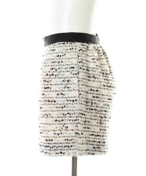 31 Sons de mode（トランテアン　ソン　ドゥ　モード）の「ニットファンシーショートパンツ（パンツ・レディース・ブラック/ホワイト・36/38）」の3枚目の写真