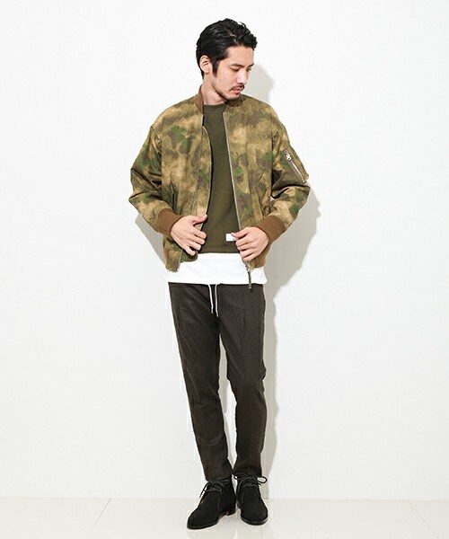 soe（ソーイ）の「Bomber Jacket Camouflage Oil Cloth（）」 - WEAR