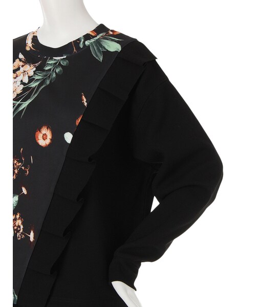 EMODA（エモダ）の「DRAW FLOWER DOCKINGトップス（トップス・レディース・オレンジ/ブルー・S/M）」の7枚目の写真