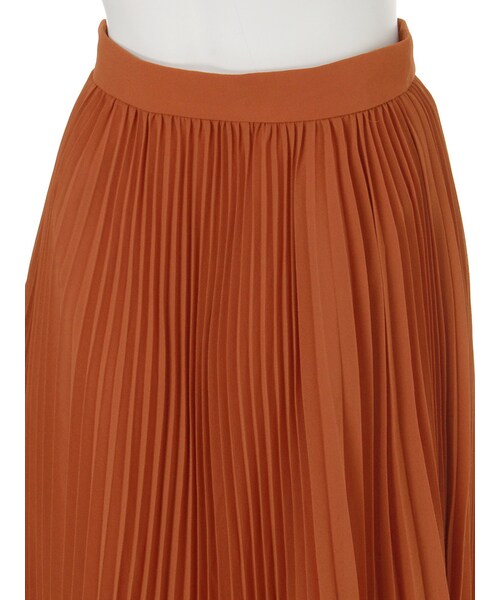 LAGUNAMOON（ラグナムーン）の「シアープリーツミモレスカート（スカート・レディース・ホワイト/ブラック/ダークオレンジ・S/M）」の8枚目の写真