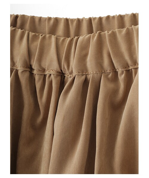 Green　Parks（グリーンパークス）の「・ピーチキモウガウチョパンツ（パンツ・ダークグレー/キャメル/カーキ・F）」の9枚目の写真