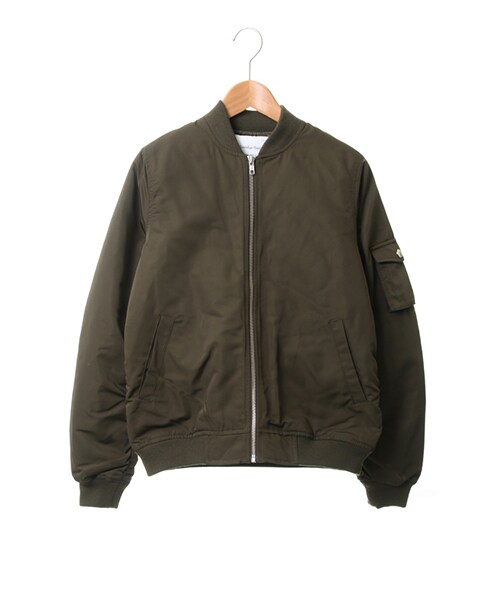 SEVENDAYS=SUNDAY(セブンデイズサンデイ)の「【Special Price】・ポリエステルグログラン MA-1(ジャケット/アウター・ブラック/カーキ/ネイビー・M/L)」の2枚目の写真