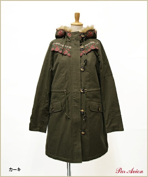 paravion（パラビオン）の「スカラップ花刺繍モッズコート（）」 - WEAR 