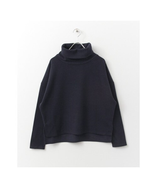 KBF(ケイビーエフ)の「KBF+ 裏起毛タートルカットソー(トップス・レディース・GREEN/GRAY/BEIGE/NAVY・one)」の4枚目の写真