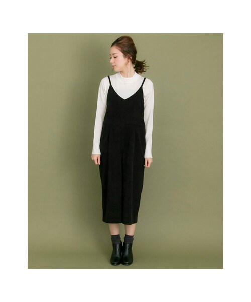 URBAN RESEARCH(アーバンリサーチ)の「ピーチスエードオールインワン(ワンピース/ドレス・レディース・BLACK/KHAKI・FREE)」の8枚目の写真