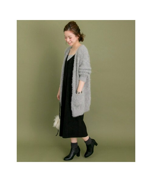 URBAN RESEARCH(アーバンリサーチ)の「ピーチスエードオールインワン(ワンピース/ドレス・レディース・BLACK/KHAKI・FREE)」の6枚目の写真