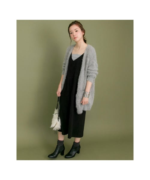 URBAN RESEARCH(アーバンリサーチ)の「ピーチスエードオールインワン(ワンピース/ドレス・レディース・BLACK/KHAKI・FREE)」の7枚目の写真