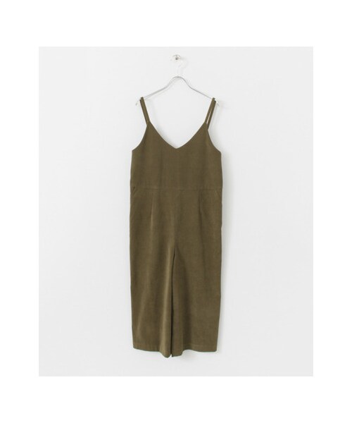 URBAN RESEARCH(アーバンリサーチ)の「ピーチスエードオールインワン(ワンピース/ドレス・レディース・BLACK/KHAKI・FREE)」の2枚目の写真