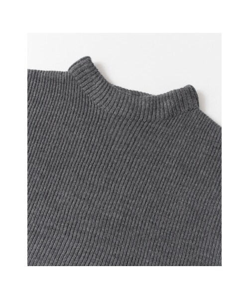 URBAN RESEARCH（アーバンリサーチ）の「ウール両畦ボトルネック（トップス・メンズ・WHITE/CHARCOAL.H/BLACK・M/L）」の4枚目の写真