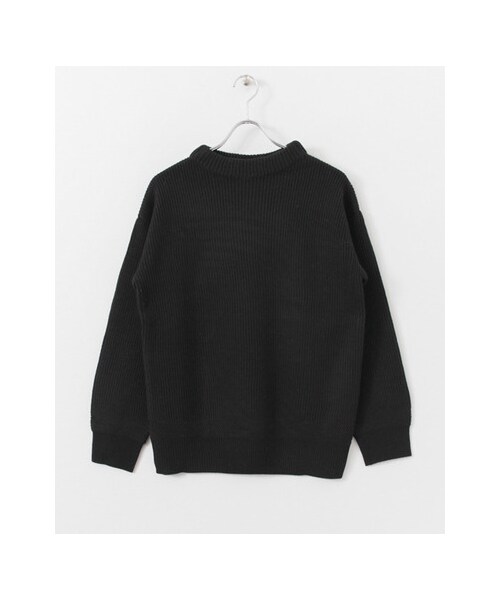 URBAN RESEARCH（アーバンリサーチ）の「ウール両畦ボトルネック（トップス・メンズ・WHITE/CHARCOAL.H/BLACK・M/L）」の2枚目の写真