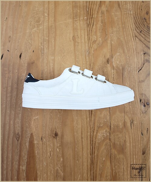 paravion（パラビオン）の「LRベルクロスニーカー（シューズ・レディース・ホワイト/ブラック/グレー(Mのみ在庫あり)・M/L）」の6枚目の写真