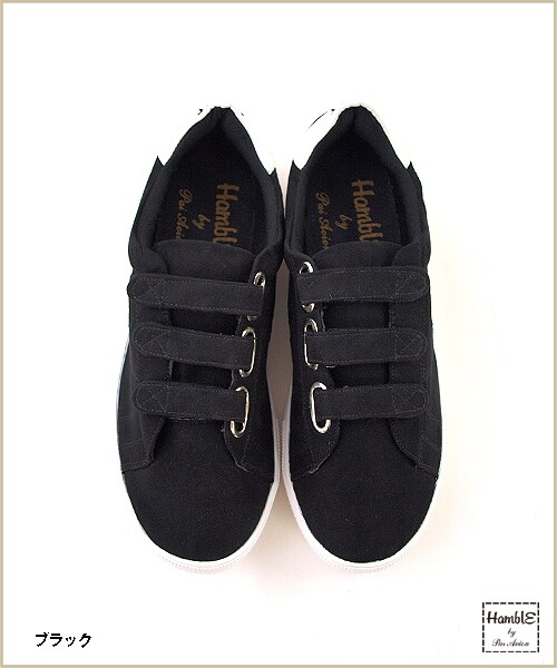 paravion（パラビオン）の「LRベルクロスニーカー（シューズ・レディース・ホワイト/ブラック/グレー(Mのみ在庫あり)・M/L）」の2枚目の写真