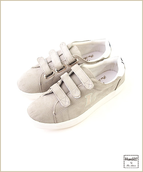 paravion（パラビオン）の「LRベルクロスニーカー（シューズ・レディース・ホワイト/ブラック/グレー(Mのみ在庫あり)・M/L）」の4枚目の写真