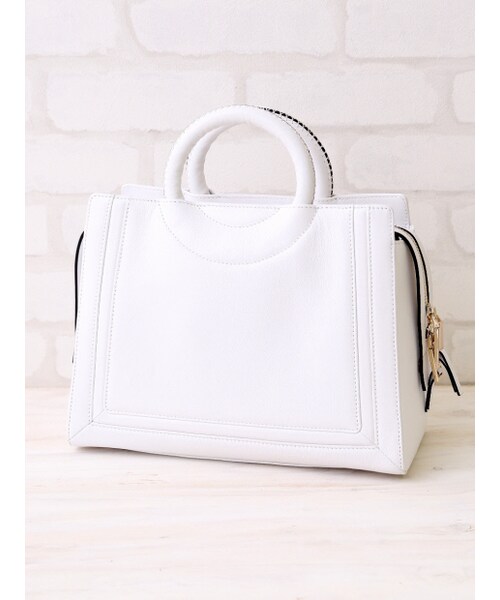 interstaple（インターステイプル）の「【春展示会新作先行予約】Noelle/リングハンドルボストン【予約】（ボストンバッグ・レディース・BLK/KAKI/WHT・F）」の2枚目の写真