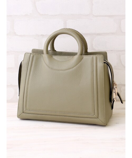 interstaple（インターステイプル）の「【春展示会新作先行予約】Noelle/リングハンドルボストン【予約】（ボストンバッグ・レディース・BLK/KAKI/WHT・F）」の16枚目の写真