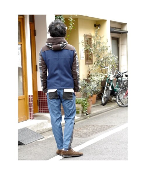 NIRAME.CO（ニラメッコ）の「【残り1枚】スムージーだっふる。　ウールチェック（ダッフルコート・メンズ・その他）」の5枚目の写真