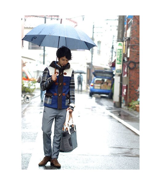 NIRAME.CO（ニラメッコ）の「【残り1枚】スムージーだっふる。　ウールチェック（ダッフルコート・メンズ・その他）」の3枚目の写真