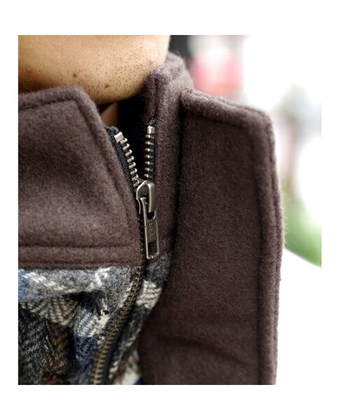 NIRAME.CO（ニラメッコ）の「【残り1枚】スムージーだっふる。　ウールチェック（ダッフルコート・メンズ・その他）」の9枚目の写真