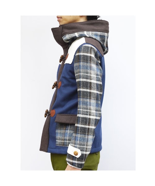 NIRAME.CO（ニラメッコ）の「【残り1枚】スムージーだっふる。　ウールチェック（ダッフルコート・メンズ・その他）」の6枚目の写真