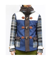 NIRAME.CO | 【残り1枚】スムージーだっふる。　ウールチェック(ダッフルコート)