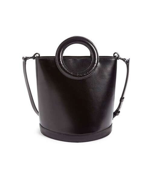 OPENING CEREMONY(オープニングセレモニー)の「Opening Ceremony 'Lynx' Calfskin Leather Bucket Bag(ショルダーバッグ・レディース・Black・One Size)」の1枚目の写真