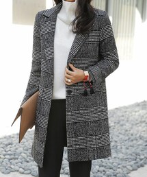 DHOLIC | クラシックチェックロングコート(その他アウター)