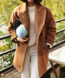 DHOLIC | ダブルボタンハーフコート(その他アウター)