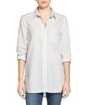 Madewell | Madewell 'Ex Boyfriend' Stripe Poplin Shirt(Shirts)