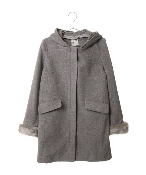 earth music&ecology（アースミュージックアンドエコロジー）の「4Wayコート（ジャケット/アウター・アイボリー/杢ライトグレー/ラベンダー/ピンクベージュ・S/M）」の2枚目の写真