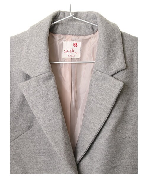 earth music&ecology（アースミュージックアンドエコロジー）の「コクーンチェスターコート（ジャケット/アウター・杢ライトグレー/ブラック/キャメル・F）」の6枚目の写真