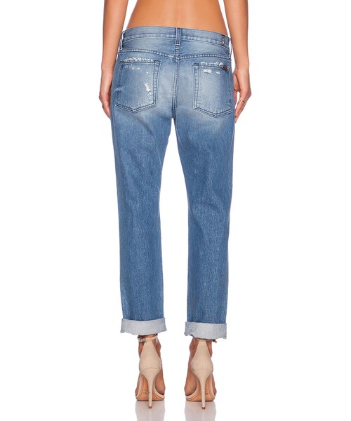 7 For All Mankind（セブンフォーオールマンカインド）の「7 For All Mankind Distressed Skinny（デニムパンツ・レディース・Blue・24/25/26/27/29/30）」の2枚目の写真