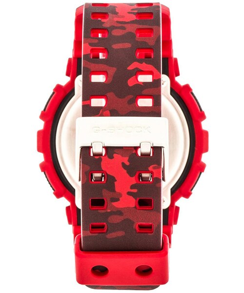 G-SHOCK（ジーショック）の「G-Shock GA-100 Camouflage（アナログ腕時計・レディース・Red・one size）」の2枚目の写真