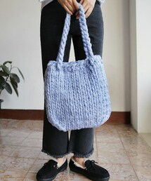 DHOLIC | ボリュームニットスクエアーバッグ(トートバッグ)