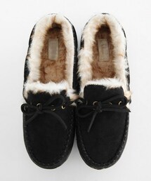 DHOLIC | フェイクムートンモカシンシューズ(モカシン/デッキシューズ)