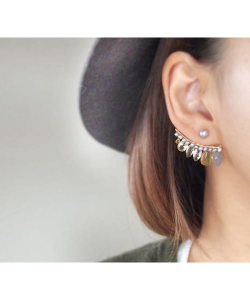 XSORI（エクセソリ）の「SAVONbon P レモングレー　右耳用（ピアス（片耳用）・レディース・その他）」の7枚目の写真