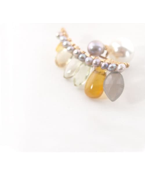 XSORI（エクセソリ）の「SAVONbon P レモングレー　右耳用（ピアス（片耳用）・レディース・その他）」の6枚目の写真