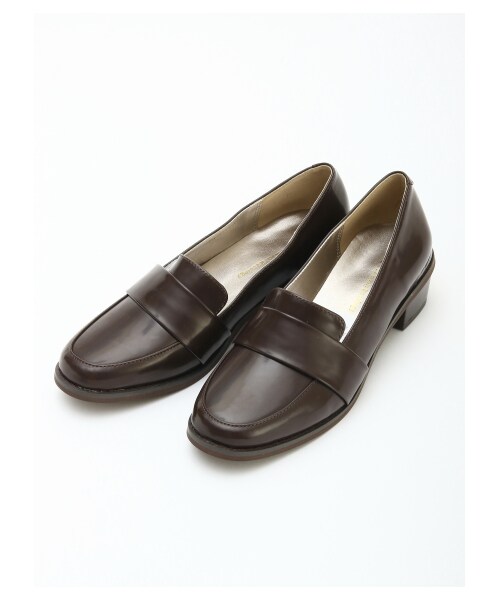 earth music&ecology（アースミュージックアンドエコロジー）の「＜WEB限定大きな・小さなサイズ＞ローファースリッポンパンプス（シューズ・ブラック/ダークブラウン/マルチ・25cm）」の2枚目の写真