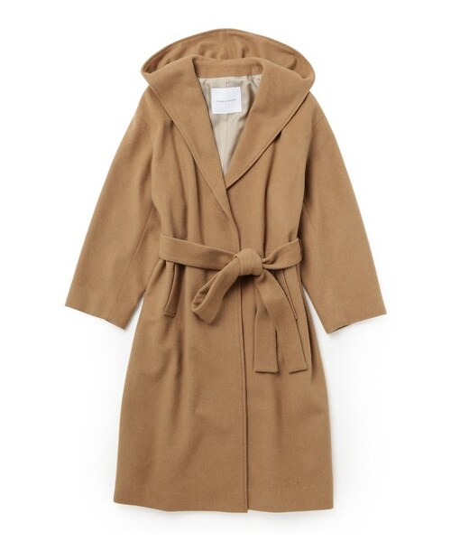 ADAM ET ROPE'（アダムエロペ）の「チェスターフードコート（ジャケット/アウター・レディース・ブラック/ライトグレー/キャメル・38）」の4枚目の写真