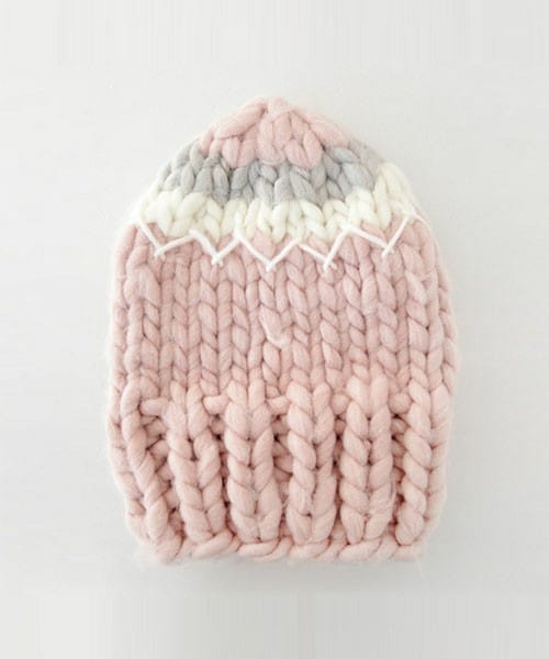 DHOLIC（ディーホリック）の「マルチカラーボールドニットビーニー（ニットキャップ/ビーニー・レディース・アイボリー/カーキ/グレー/ピンク/ブラック/ワイン・FREE）」の5枚目の写真