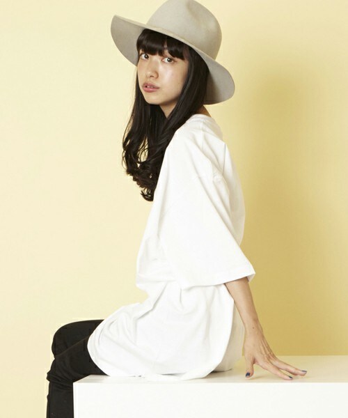 unrelaxing（アンリラクシング）の「スーパーオーバーサイズビッグTシャツ ビッグシルエットドロップショルダーTシャツ UR-315W（Tシャツ/カットソー・レディース・ホワイト/ブラック/グレー/ベージュ/ネイビー・SMALL/MEDIUM/LARGE）」の18枚目の写真