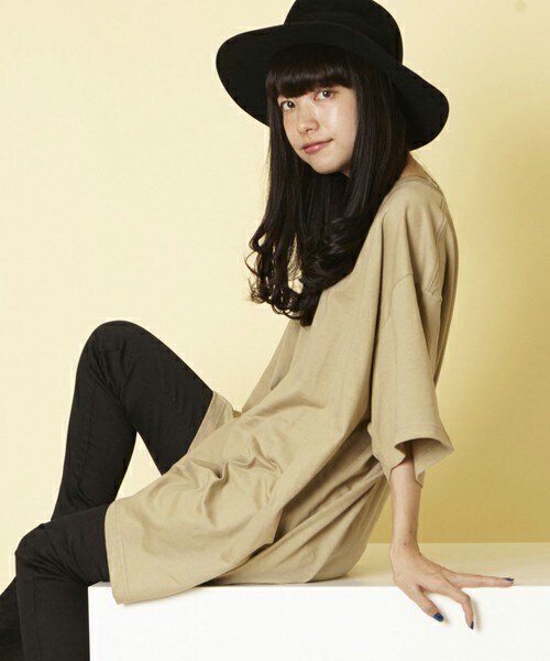 unrelaxing（アンリラクシング）の「スーパーオーバーサイズビッグTシャツ ビッグシルエットドロップショルダーTシャツ UR-315W（Tシャツ/カットソー・レディース・ホワイト/ブラック/グレー/ベージュ/ネイビー・SMALL/MEDIUM/LARGE）」の10枚目の写真