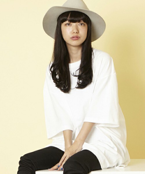 unrelaxing（アンリラクシング）の「スーパーオーバーサイズビッグTシャツ ビッグシルエットドロップショルダーTシャツ UR-315W（Tシャツ/カットソー・レディース・ホワイト/ブラック/グレー/ベージュ/ネイビー・SMALL/MEDIUM/LARGE）」の17枚目の写真